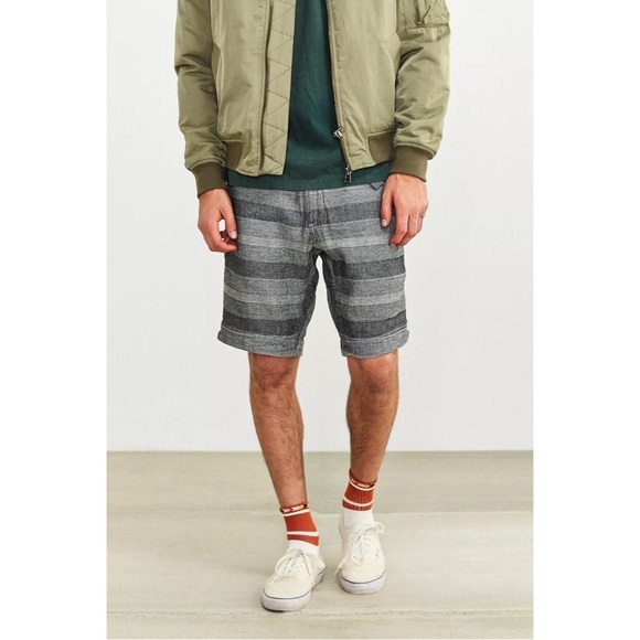 URBAN Outfitters Without Walls Indigo Dobby Hiker Gorpcore Shorts Size Small - Picture 1 of 11